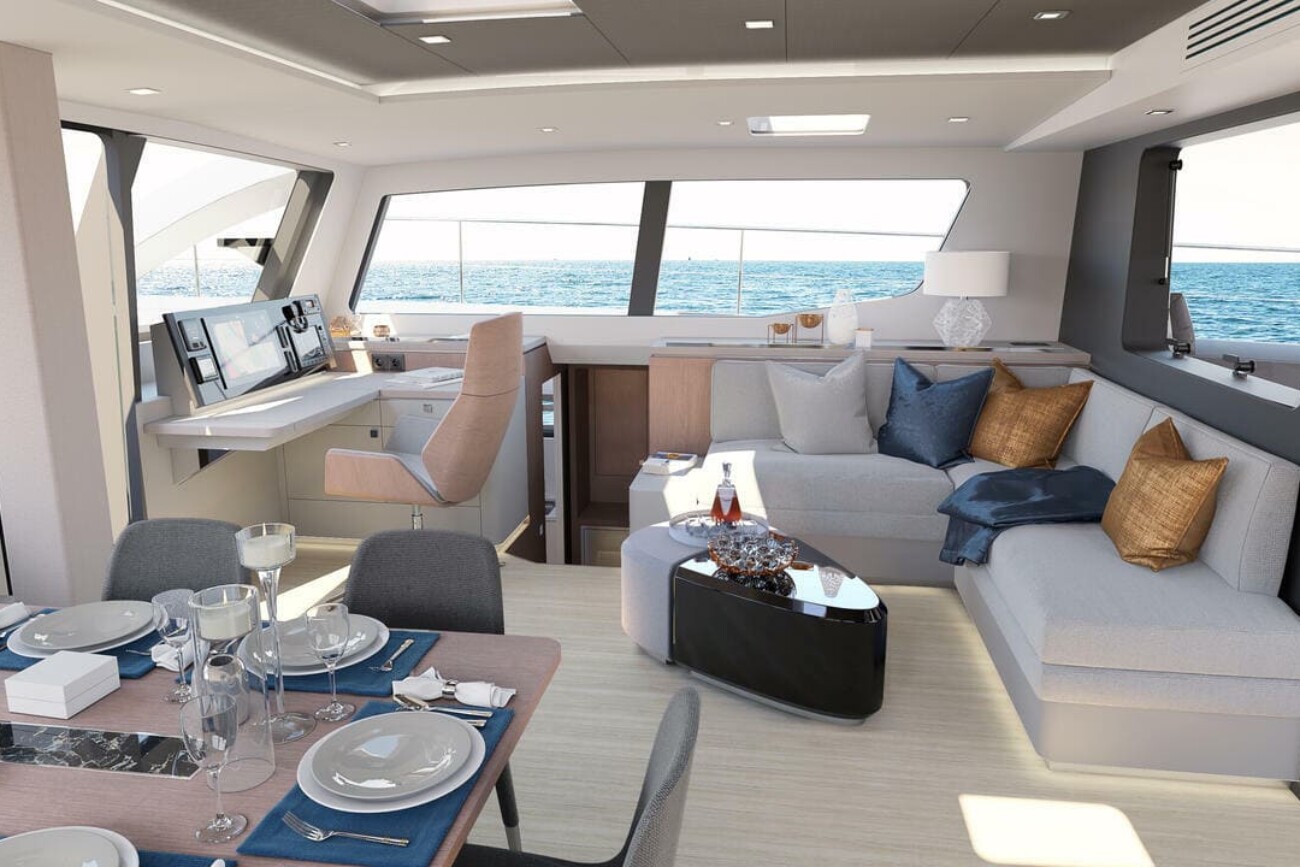 Pri Sig580 Interior 2019 08 09 Salon starboard view 2 Vogue Stone v2
